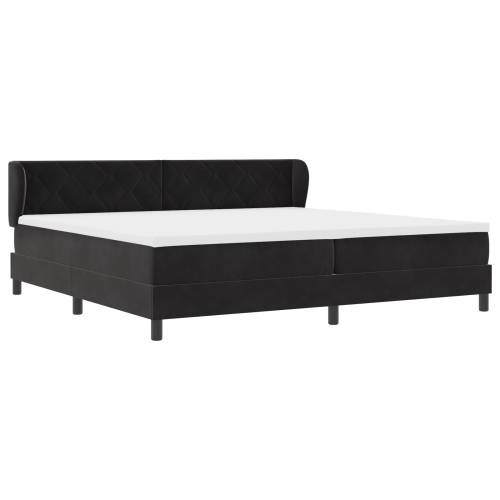 Box Spring Krevet s Madracem Crni 200x200 cm Baršun Cijena