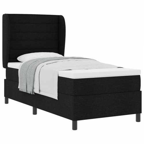 Box Spring Krevet s Madracem Crni 80x200 cm Tkanina Cijena