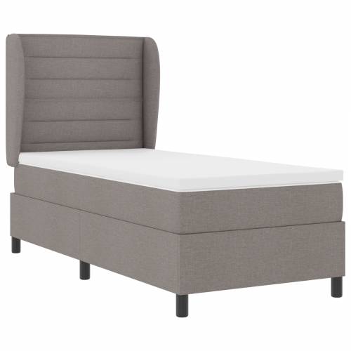 Box Spring Krevet s Madracem u Taupe boji, 80x200 cm, Tekstil Cijena