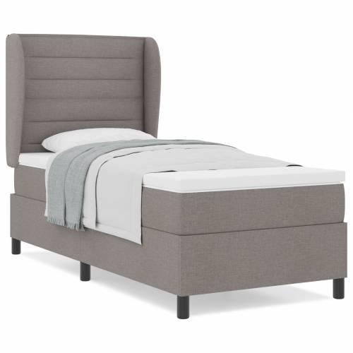 Box Spring Krevet s Madracem u Taupe boji, 80x200 cm, Tekstil Cijena