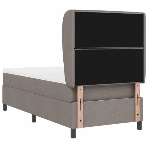 Box Spring Krevet s Madracem u Taupe boji, 80x200 cm, Tekstil Cijena