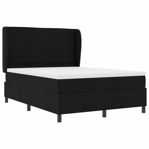 Box Spring Krevet s Madracem Crni 140x200 cm Tkanina Cijena