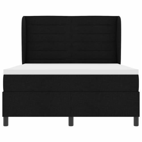 Box Spring Krevet s Madracem Crni 140x200 cm Tkanina Cijena
