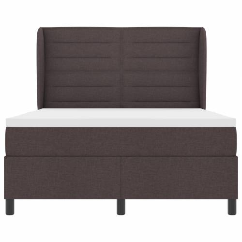 Box Spring Krevet s Madracem Tamno Smeđi 160x200 cm Tkanina Cijena