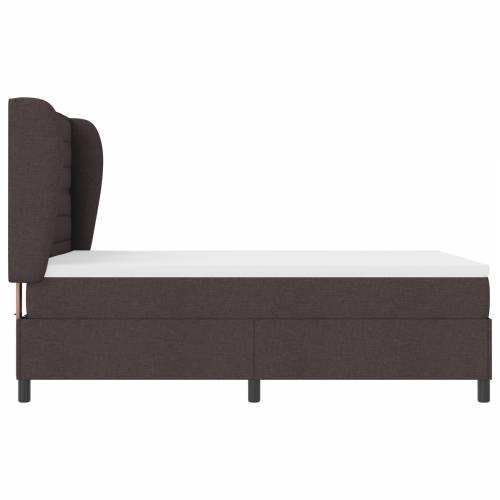 Box Spring Krevet s Madracem Tamno Smeđi 160x200 cm Tkanina Cijena