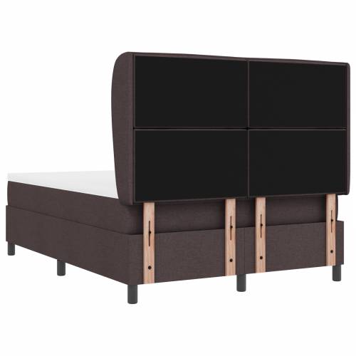 Box Spring Krevet s Madracem Tamno Smeđi 160x200 cm Tkanina Cijena
