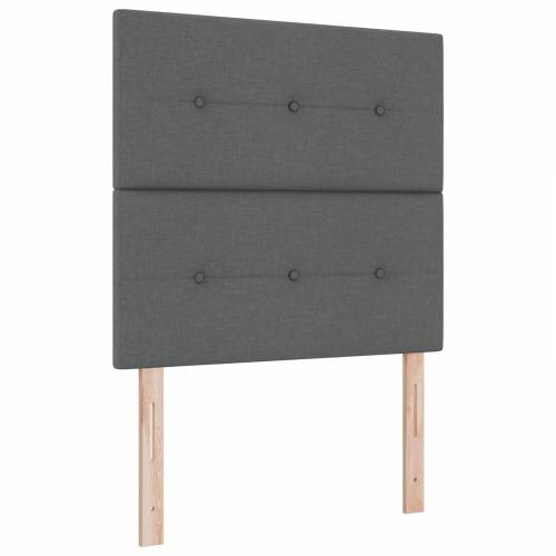 Box Spring Krevet s Madracem Tamno Siva 80x200 cm Tkanina Cijena
