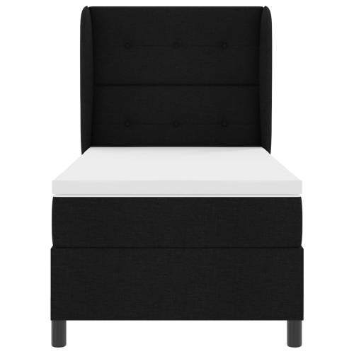 Box Spring Krevet s Madracem Crn 80x200 cm Tkanina Cijena