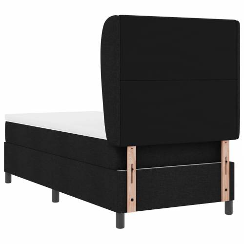 Box Spring Krevet s Madracem Crn 80x200 cm Tkanina Cijena