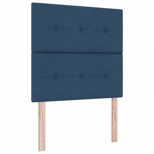 Box Spring Krevet s Madracem Plavi 90x200 cm Tkanina Cijena
