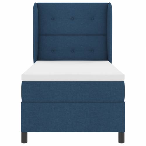Box Spring Krevet s Madracem Plavi 90x200 cm Tkanina Cijena