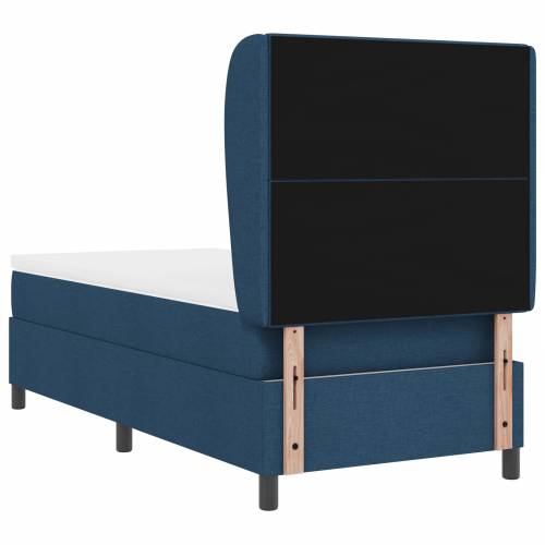 Box Spring Krevet s Madracem Plavi 90x200 cm Tkanina Cijena
