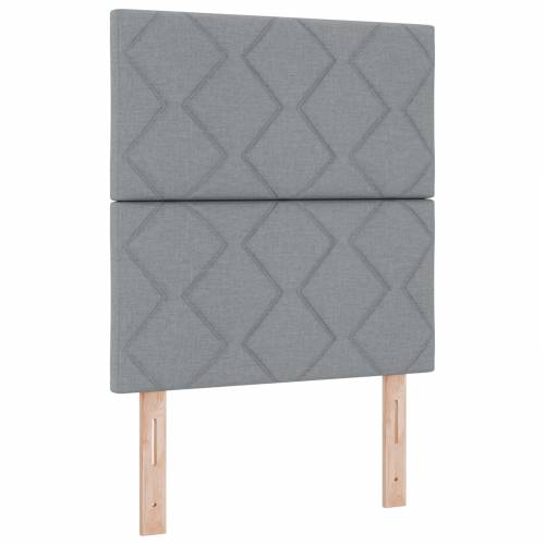 Box Spring Krevet s Madracem u Svjetlosivoj, 80x200 cm, Tkanina Cijena