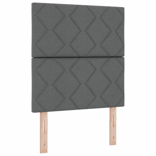 Box Spring Krevet s Madracem u Tamno Sivoj, 80x200 cm, Tkanina Cijena