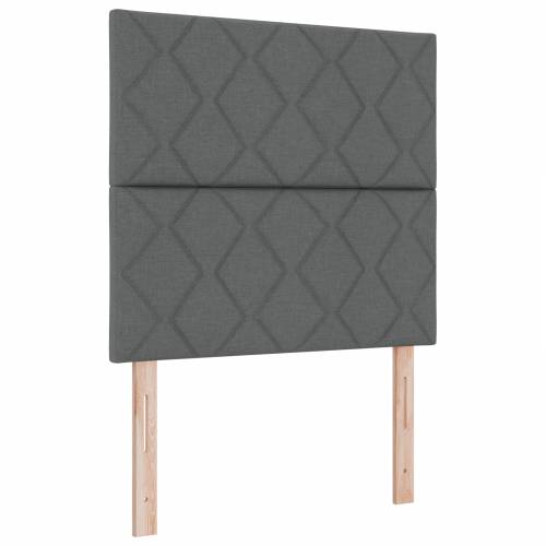 Box Spring Krevet s Madracem Tamno Sivi 90x200 cm Tkanina Cijena