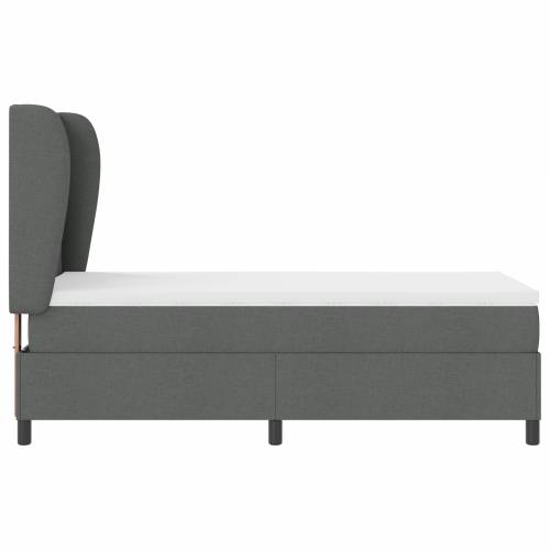 Box Spring Krevet s Madracem Tamno Sivi 90x200 cm Tkanina Cijena