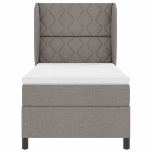 Box Spring Krevet s Madracem u Taupe boji, 100x200 cm Tkanina Cijena