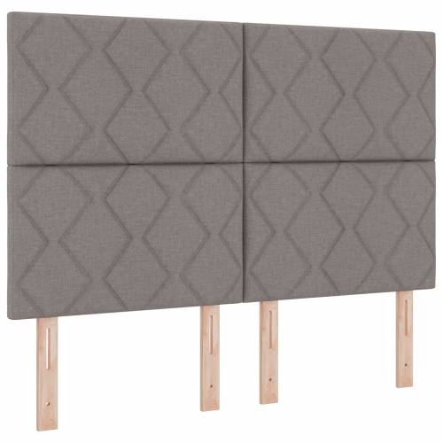 Krevet s uzdignutom podlogom i madracem - Taupe, 140x190 cm, Tkanina Cijena