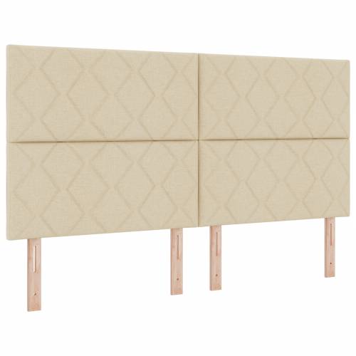 Box Spring Krevet s Madracem - Krem 180x200 cm Tkanina Cijena