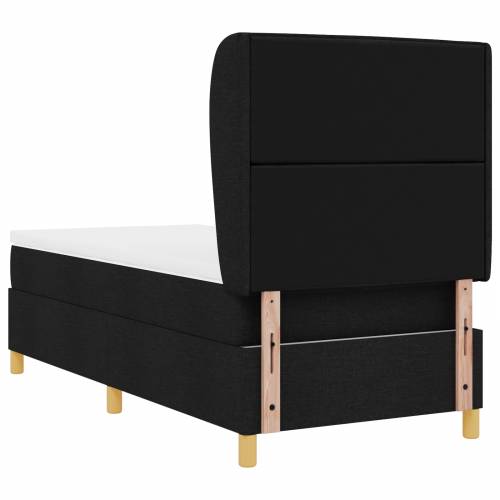 Box Spring Krevet s Madracem Crni 80x200 cm Tkanina Cijena