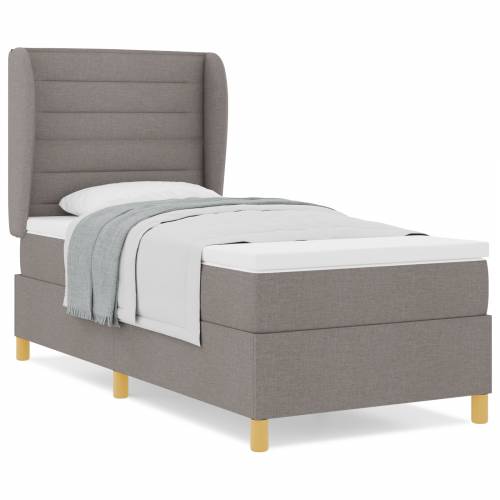 Tapačan krevet s madracem Taupe 90x200 cm Tkanina Cijena