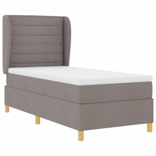 Tapačan krevet s madracem Taupe 90x200 cm Tkanina Cijena