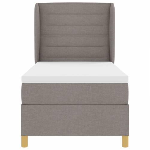 Tapačan krevet s madracem Taupe 90x200 cm Tkanina Cijena