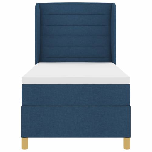 Box Spring Krevet s Madracem Plavi 100x200 cm Tkanina Cijena
