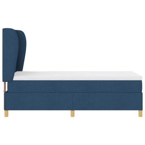 Box Spring Krevet s Madracem Plavi 100x200 cm Tkanina Cijena