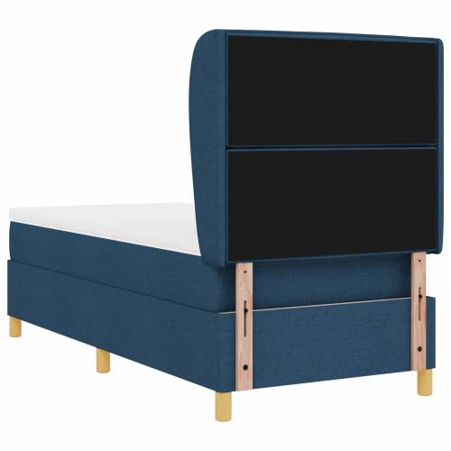 Box Spring Krevet s Madracem Plavi 100x200 cm Tkanina Cijena
