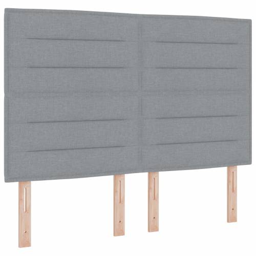 Box Spring Krevet s Madracem Svjetlosiva 140x200 cm Tekstil Cijena
