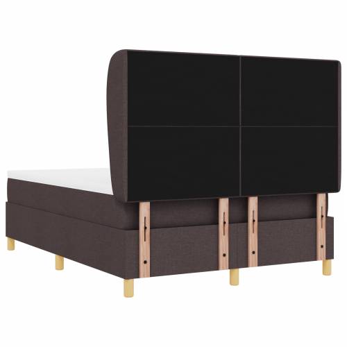 Box Spring Krevet s Madracem u Tamno Smeđoj, 160x200 cm Tkanina Cijena