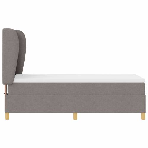 Box Springski Krevet s Madracem Taupe 80x200 cm Tkanina Cijena