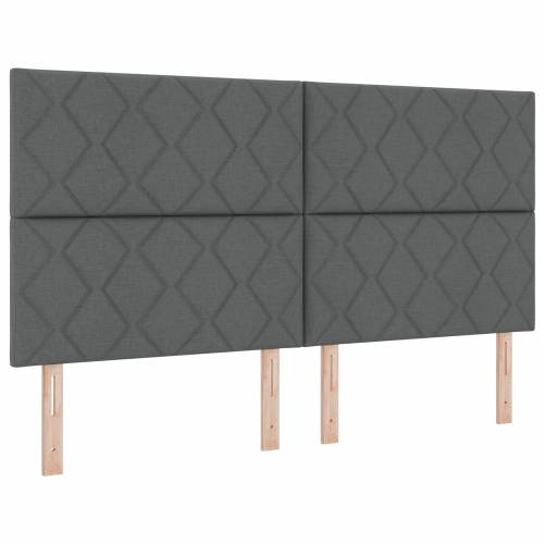 Box Spring Krevet s Madracem - Tamno Sivi, 180x200 cm, Tkanina Cijena