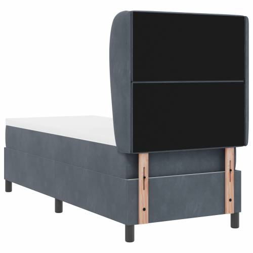 Box Spring Krevet s Madracem Tamno Sivi 80x200 cm Baršun Cijena