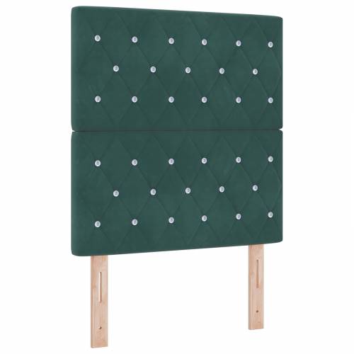 Box Spring Krevet s Madracem Tamno Zelena 80x200 cm Baršun Cijena