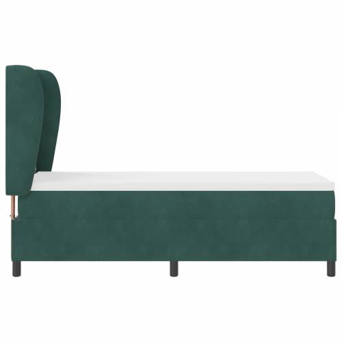 Box Spring Krevet s Madracem Tamno Zelena 80x200 cm Baršun Cijena
