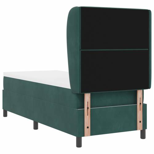 Box Spring Krevet s Madracem Tamno Zelena 80x200 cm Baršun Cijena