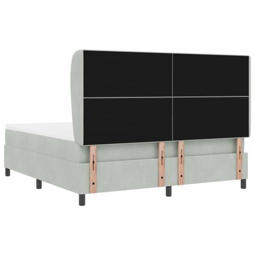 Kutna Sjedalica s Dušekom Svjetlosiva 180x200 cm Baršun Cijena