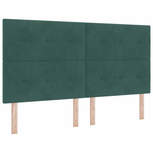Box Spring Krevet s Madracem Tamno Zelena 180x200 cm Baršun Cijena