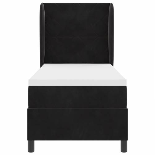 Box Spring Krevet s Madracem Crni 80x200 cm Baršun Cijena