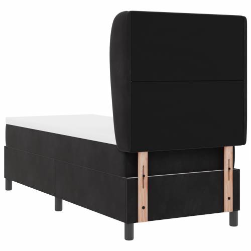Box Spring Krevet s Madracem Crni 80x200 cm Baršun Cijena