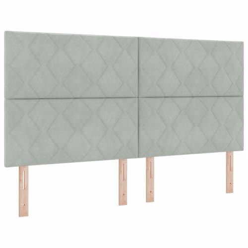 Krevet s podnicom i madracem Svjetlosiva 180x200 cm Baršun Cijena