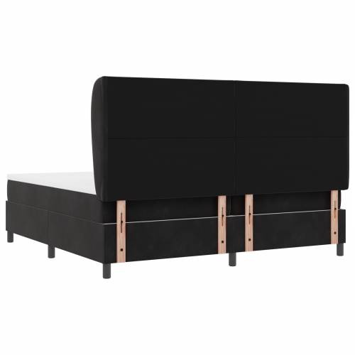 Box Spring Krevet s Madracem Crni 200x200 cm Baršun Cijena