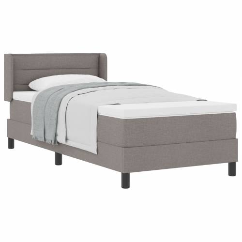 krevet s kutijom i madracem taupe 90x200 cm tkanina Cijena