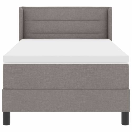 krevet s kutijom i madracem taupe 90x200 cm tkanina Cijena
