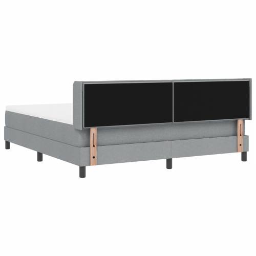 krevet s podnicom s madracem svjetlosiva 180x200 cm tkanina Cijena