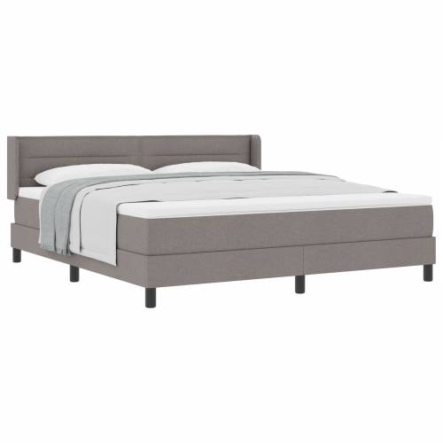 krevet s madracem taupe 180x200 cm tkanina Cijena
