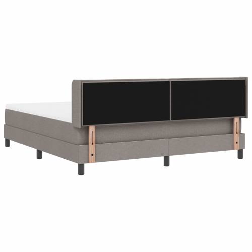 krevet s madracem taupe 180x200 cm tkanina Cijena