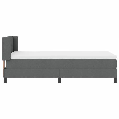 krevet s kutijom opruge s madracem tamno sivi 100x200 cm tkanina Cijena